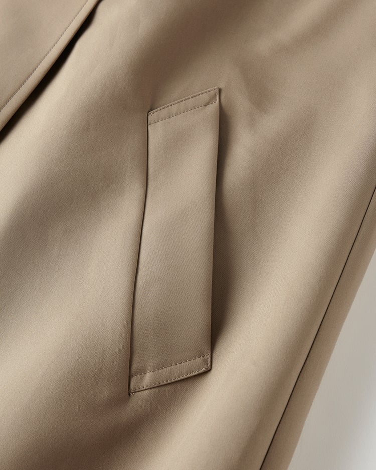 高密度ダブルクロス・ステンカラージレ 詳細画像 ダークベージュ 7