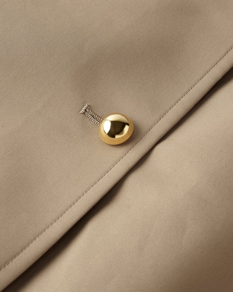 高密度ダブルクロス・ステンカラージレ 詳細画像 ダークベージュ 8