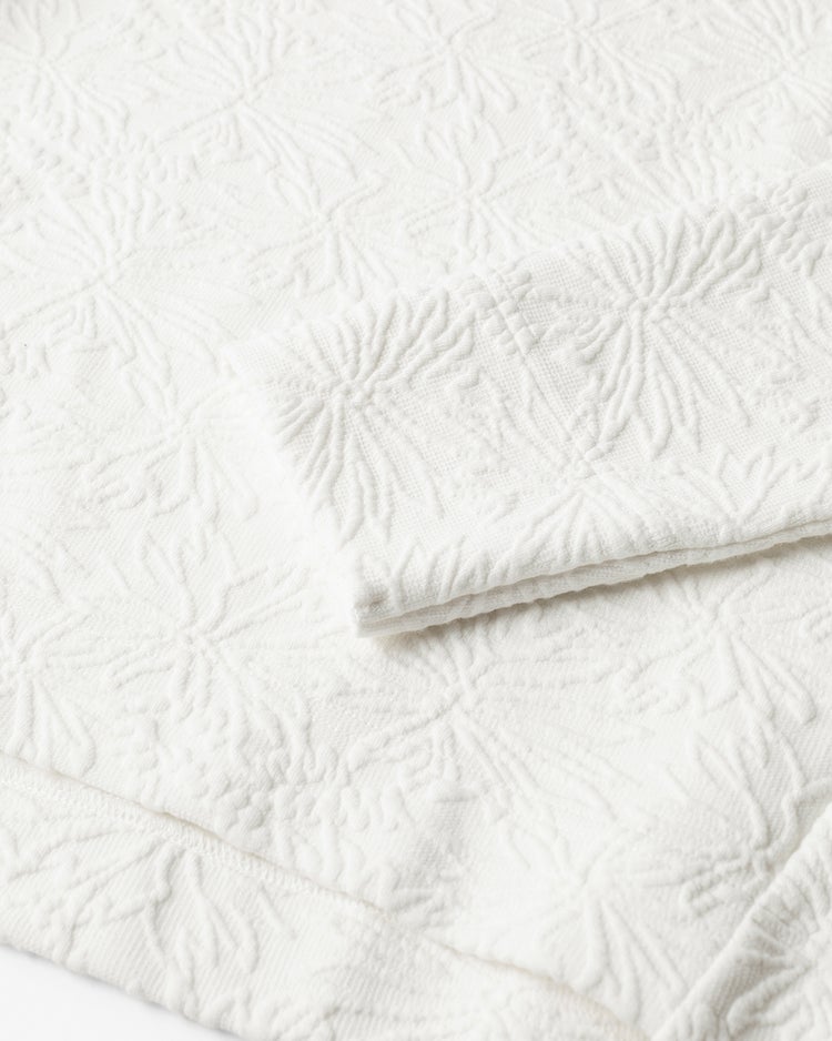 フラワージャカード・クルーネックトップス 詳細画像 オフホワイト 5