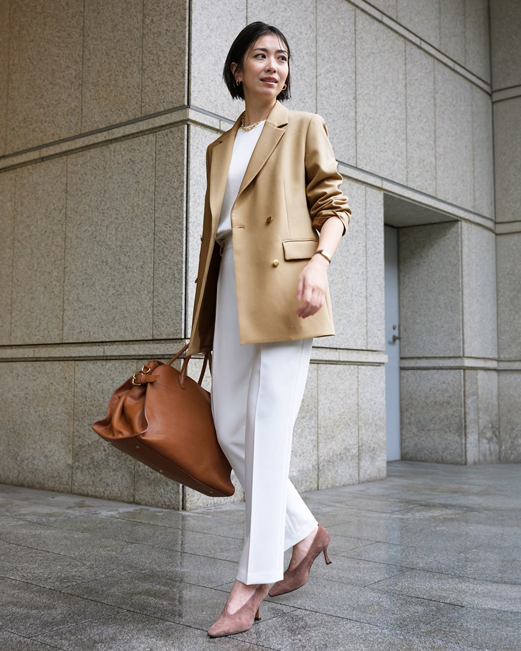 スポンジWクロス・ダブルブレストジャケット/DoCLASSE