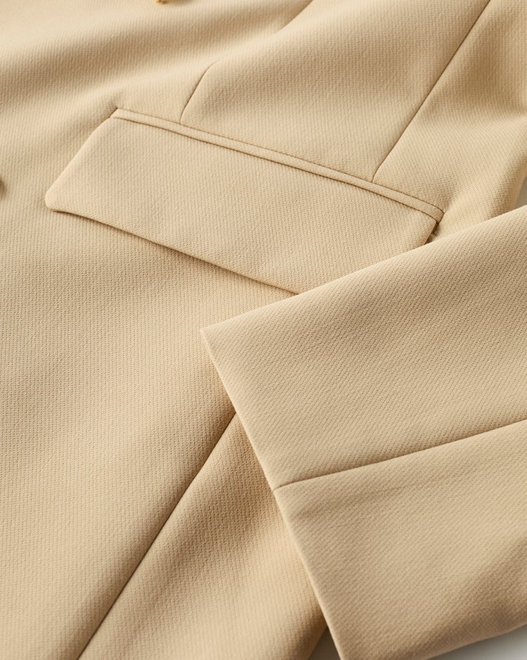 スポンジWクロス・ダブルブレストジャケット 詳細画像 ベージュ 4