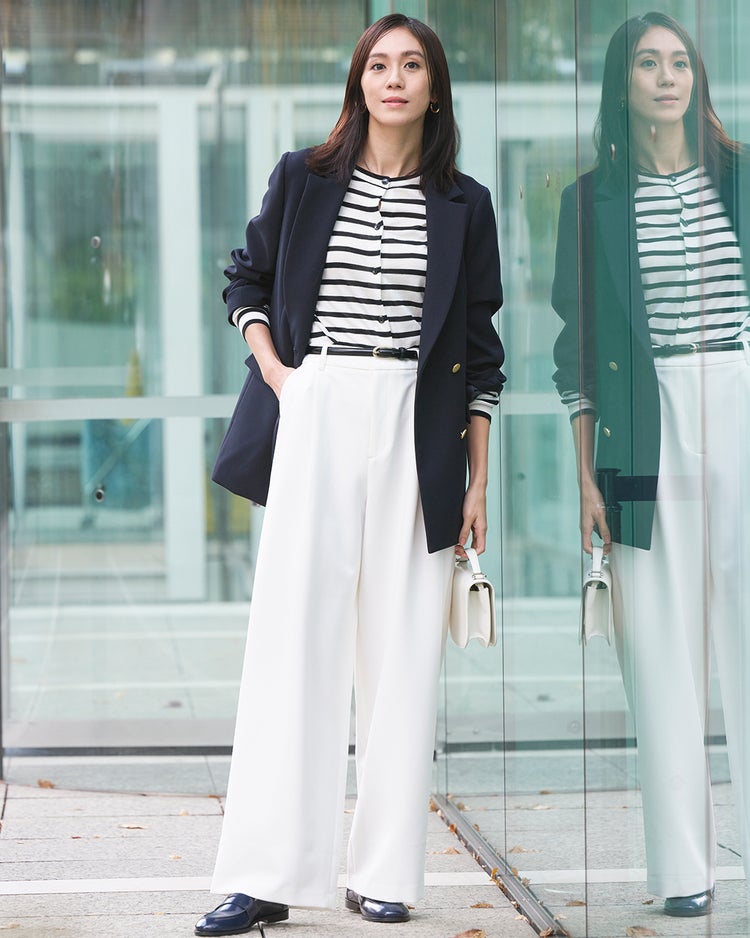 スポンジWクロス・ダブルブレストジャケット 詳細画像 ミッドナイトブルー 2