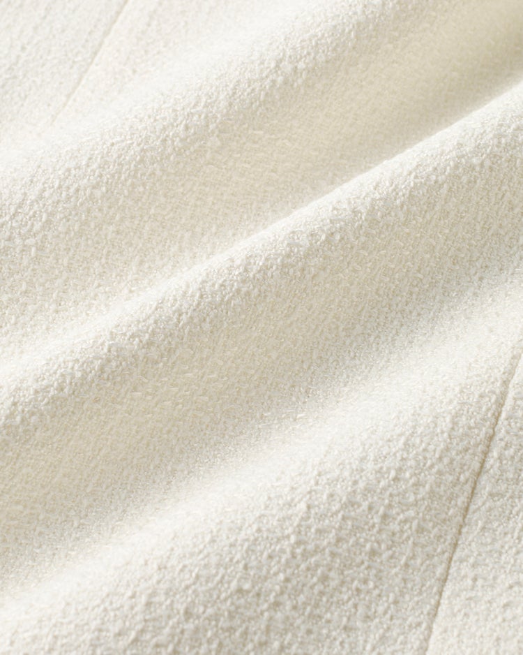 ツイード・ノーカラージャケット 詳細画像 オフホワイト 3