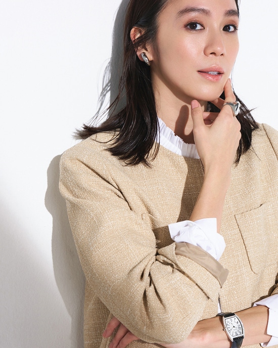 ツイード・ノーカラージャケット