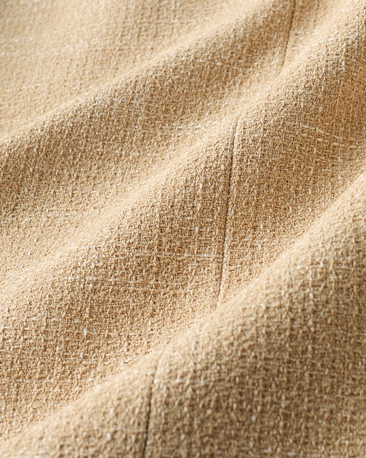 ツイード・ノーカラージャケット 詳細画像 ベージュ 7