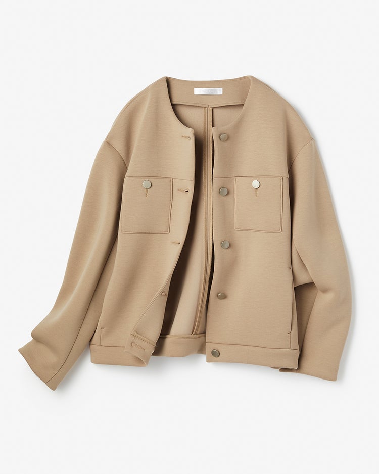 エアーフォルム・Cカラーブルゾン 詳細画像 ライトトープ 3