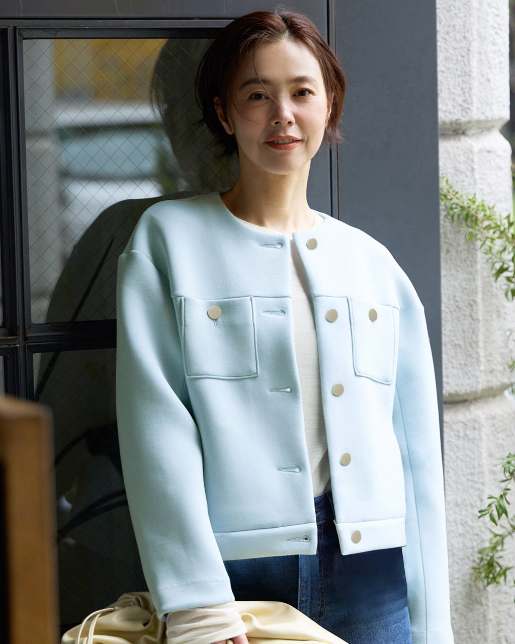 レディース ジャケット・羽織り・ジレ（ノーカラー）/40代50代からの