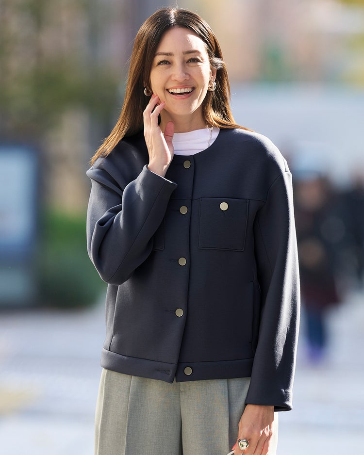 エアーフォルム・Cカラーブルゾン 詳細画像 ミッドナイトブルー 1