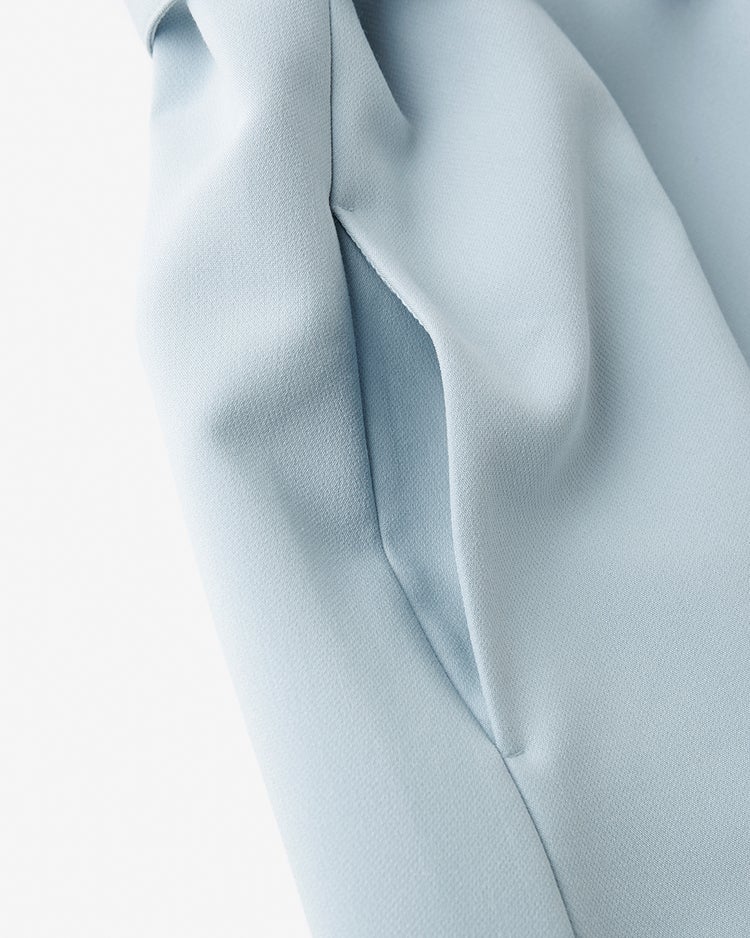 スポンジWクロス・ベルト付きワンピース 詳細画像 ライトブルー 4