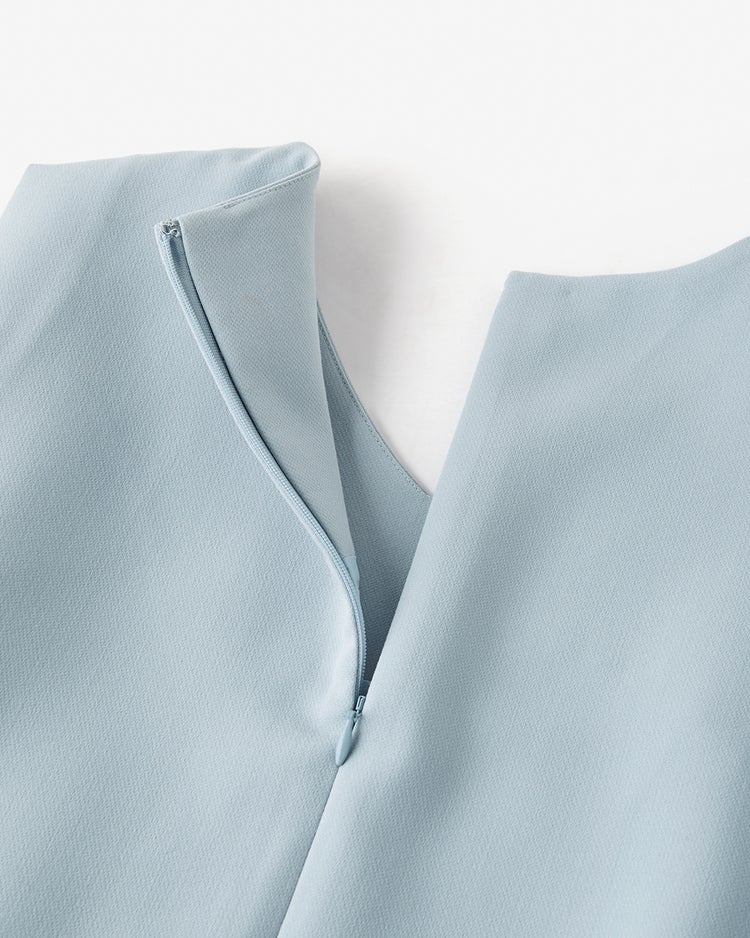 スポンジWクロス・ベルト付きワンピース 詳細画像 ライトブルー 6