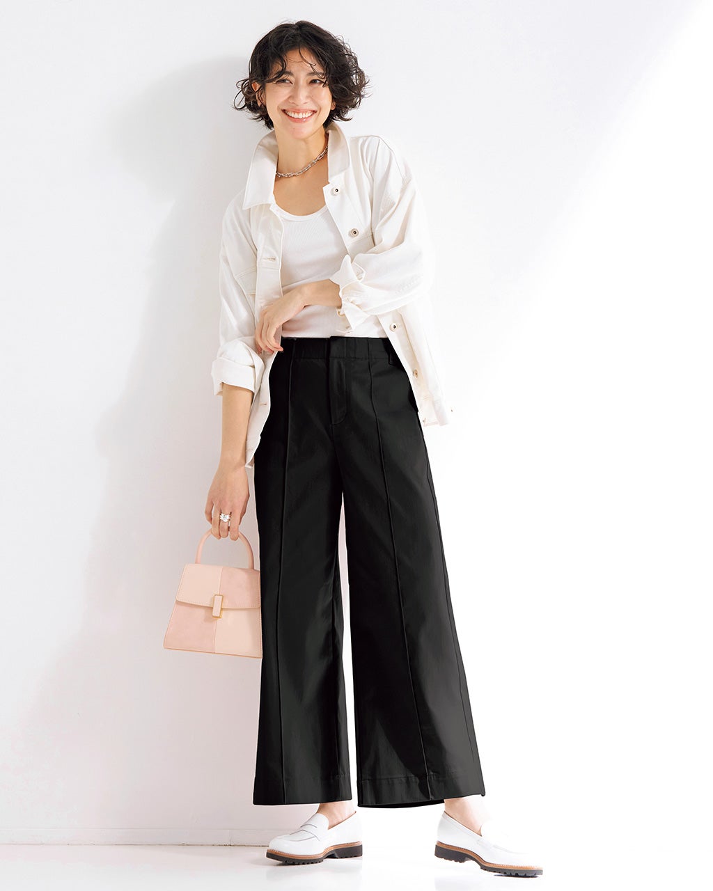 ミラクルストレッチ・ピンタックワイド68cm/DoCLASSE