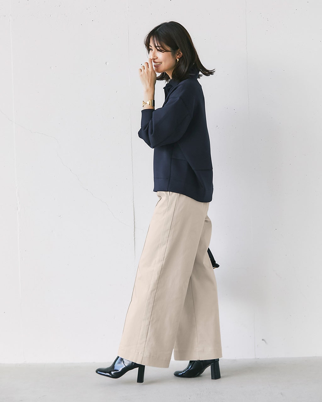 ミラクルストレッチ・ピンタックワイド68cm/DoCLASSE