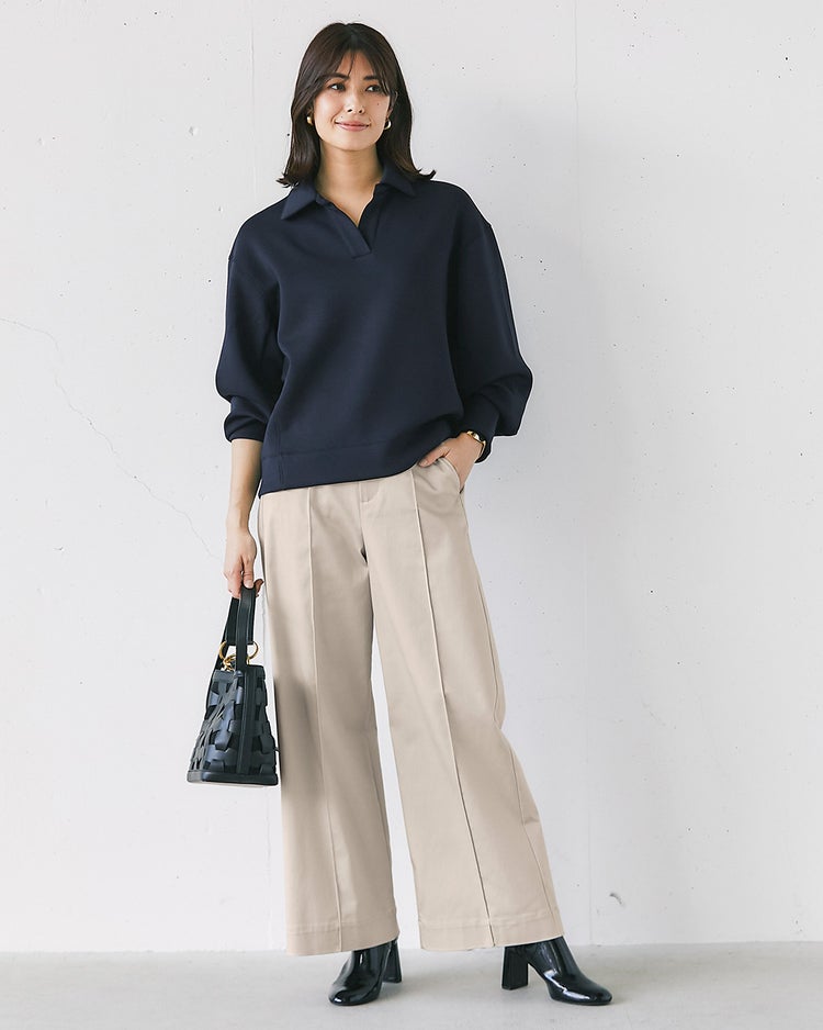 ミラクルストレッチ・ピンタックワイド68cm 詳細画像 ストーン 4