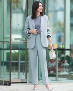 スポンジWクロス・テーパードパンツ