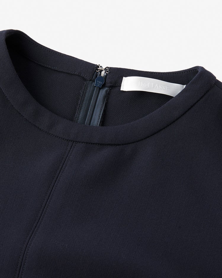 スポンジWクロス・Aラインワンピース 詳細画像 ミッドナイトブルー 2