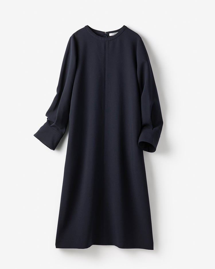 スポンジWクロス・Aラインワンピース 詳細画像 ミッドナイトブルー 6