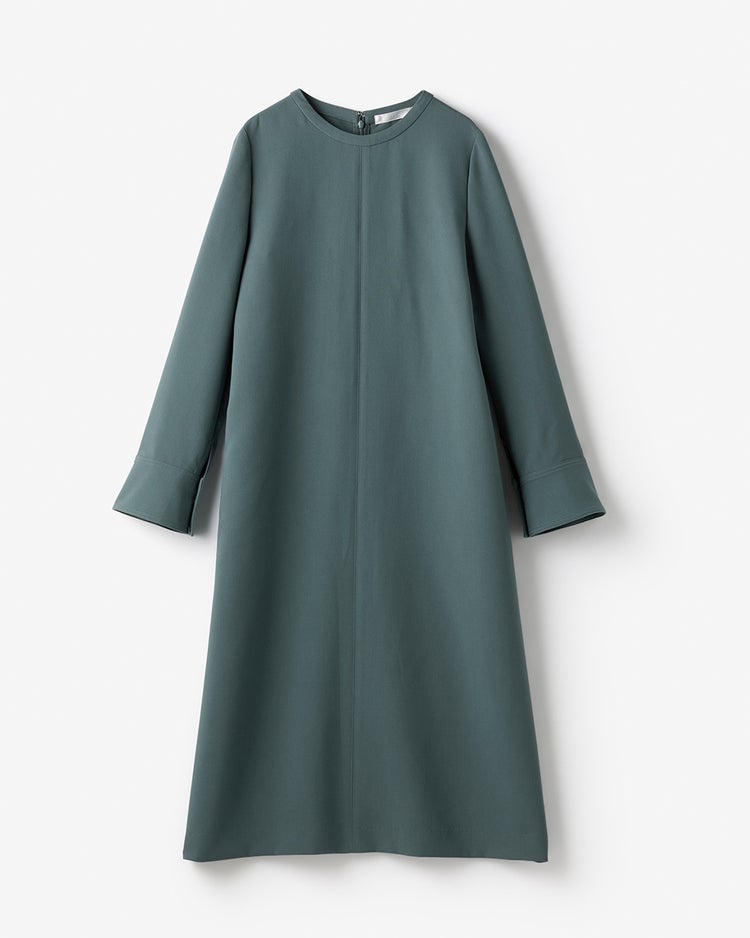 スポンジWクロス・Aラインワンピース 詳細画像 セージ 3