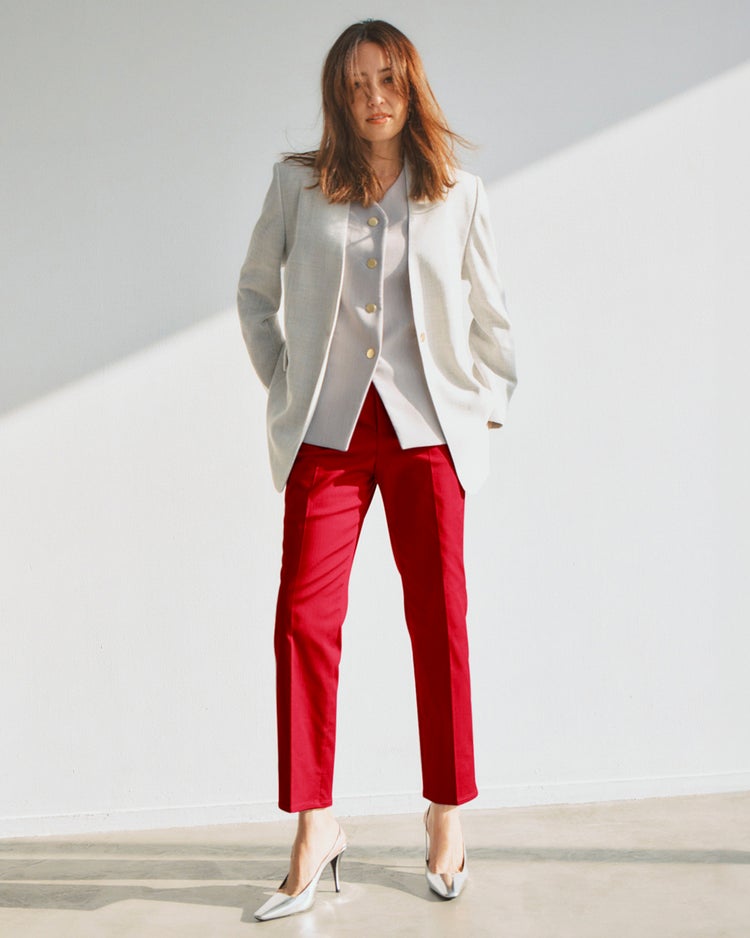 スポンジWクロス・コンパクトジレ 詳細画像 グレー 2