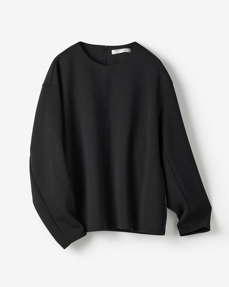 ライトダンボールニット・センター切替トップス 詳細画像 ブラック 2