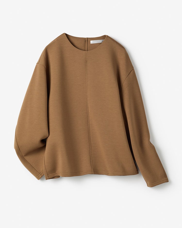 ライトダンボールニット・センター切替トップス 詳細画像 ライトブラウン 2