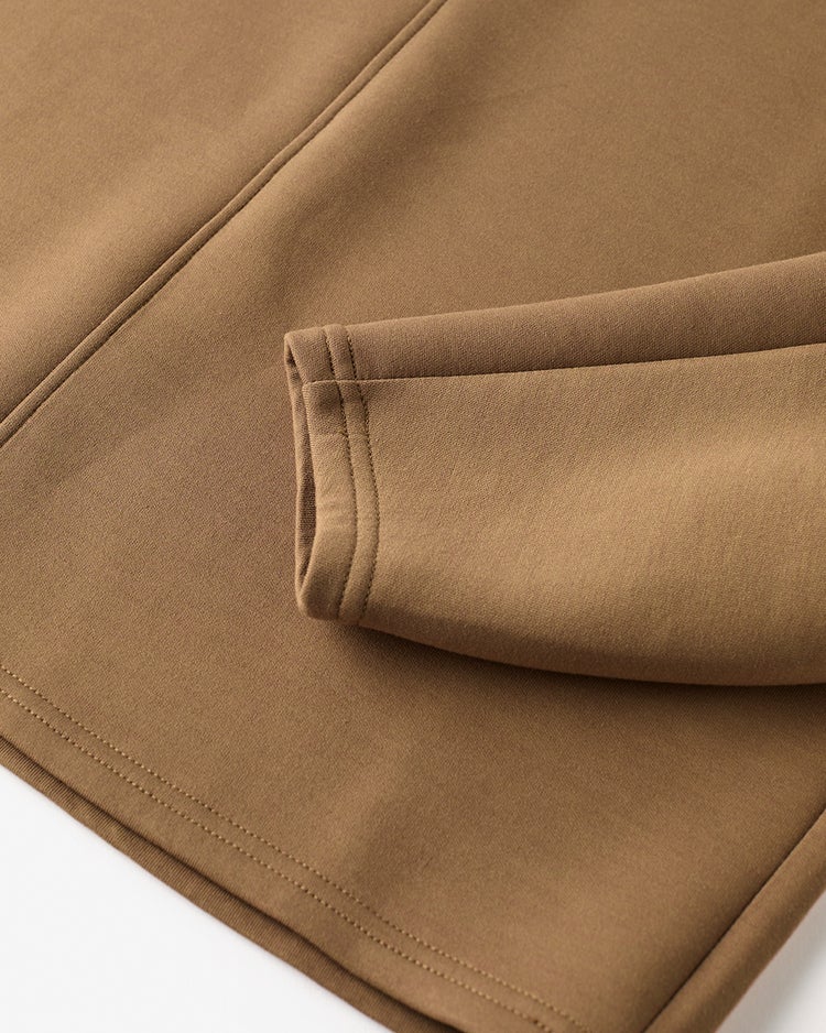 ライトダンボールニット・センター切替トップス 詳細画像 ライトブラウン 5