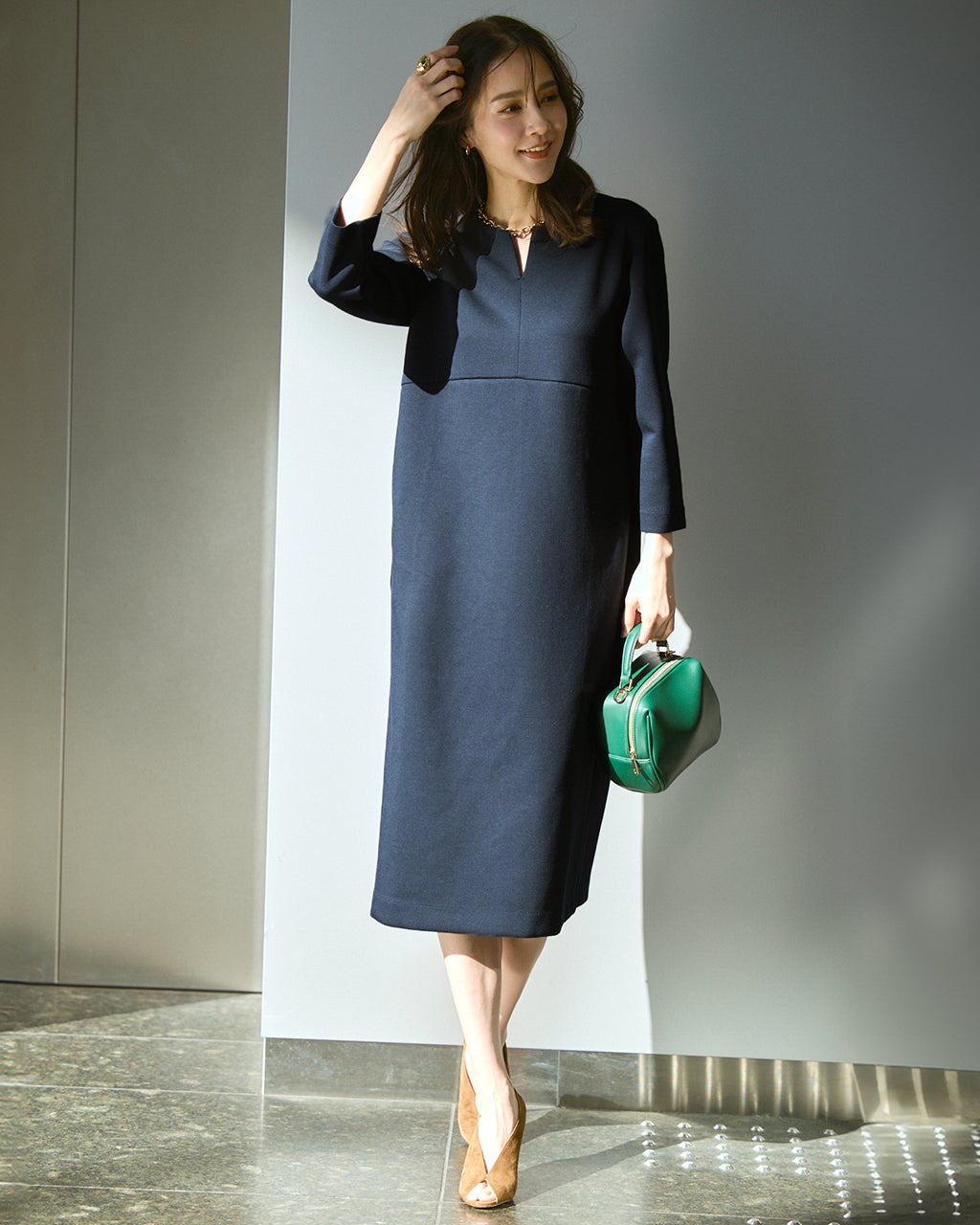 ワンピース（ネイビー）一覧/40代50代からのファッション通販 DoCLASSE