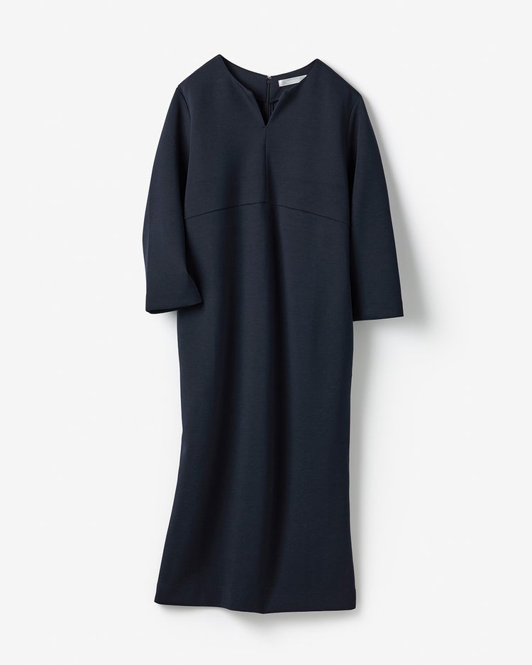 ライトダンボールニット・コクーンドレス 詳細画像 ミッドナイトブルー 3