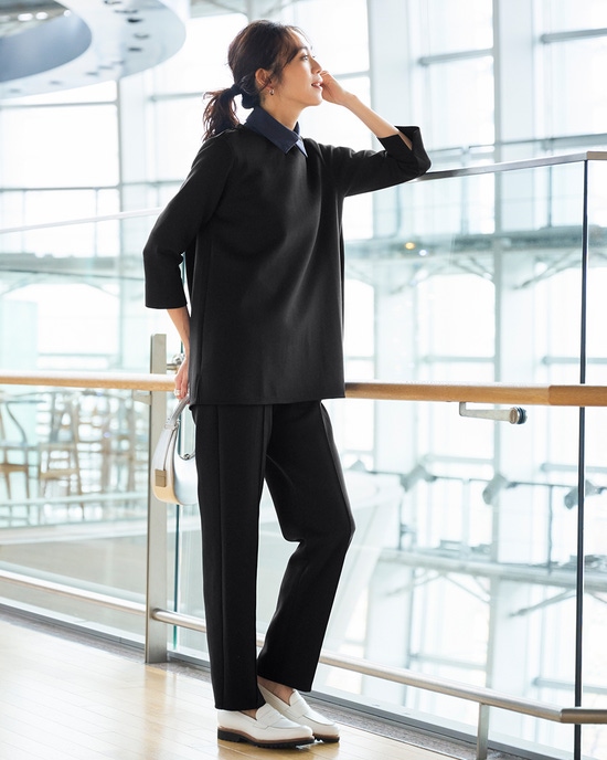 ライトダンボールニット・スティックパンツ