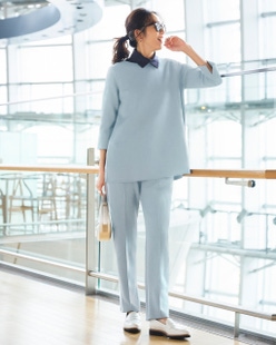 ライトダンボールニット・スティックパンツ