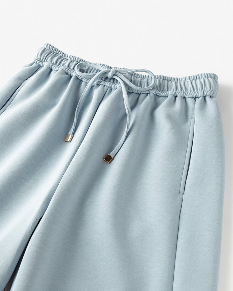 ライトダンボールニット・イージーワイドパンツ 詳細画像 ライトブルー 4