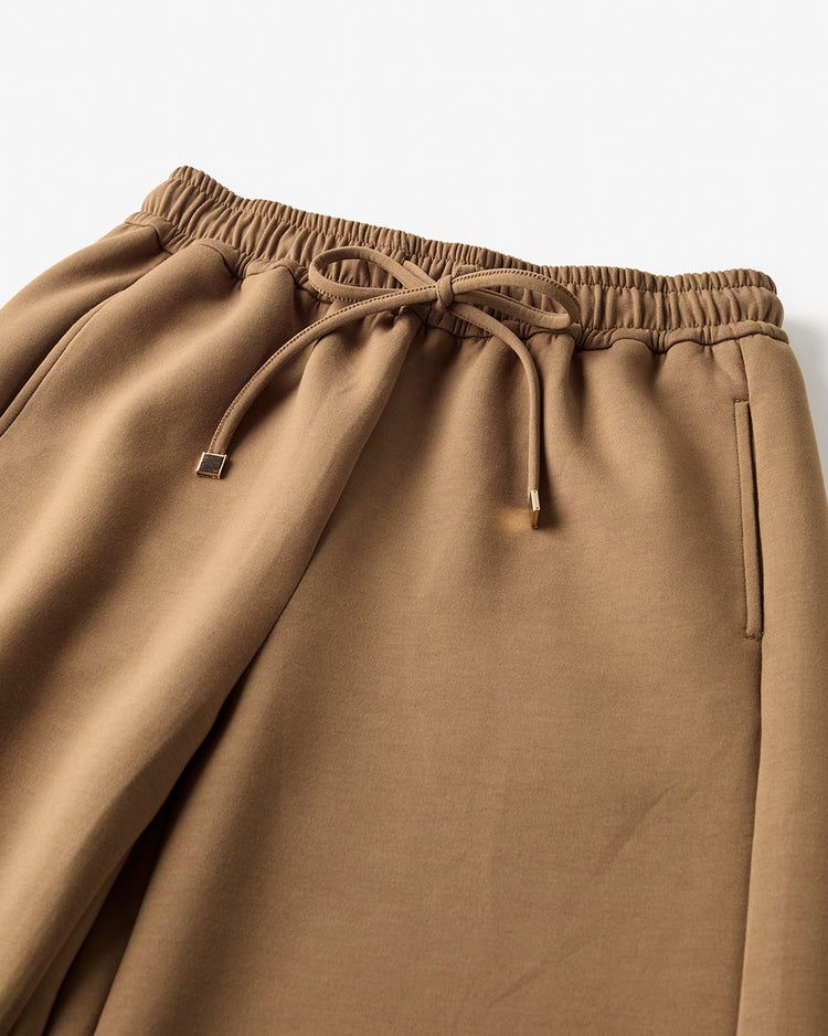 ライトダンボールニット・イージーワイドパンツ 詳細画像 ライトブラウン 3