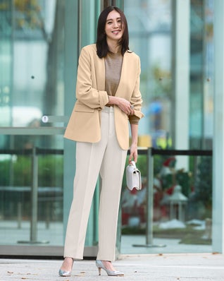 スポンジWクロス・ノーカラージャケット