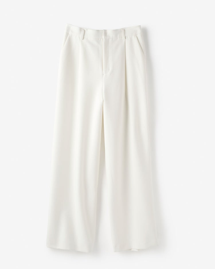 スポンジWクロス・タックワイドパンツ 詳細画像 オフホワイト 6
