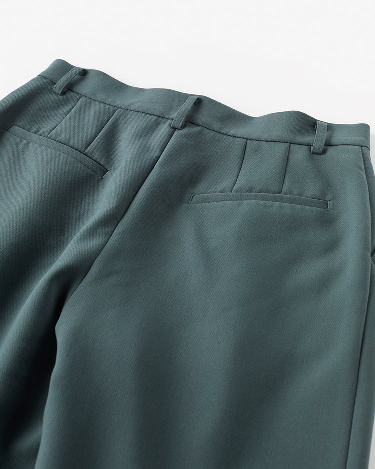 スポンジWクロス・タックワイドパンツ 詳細画像 セージ 5