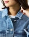 ビジューボタン・ストレッチデニムジャケット 詳細画像