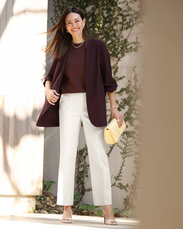 ドライタッチ・切替ストレート／68cm 詳細画像 オフホワイト 1