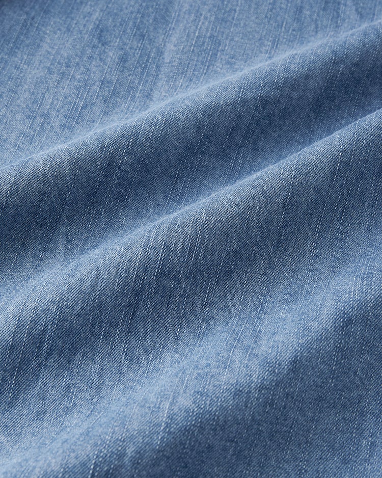 ボウタイデザイン・デニムシャツ 詳細画像 ライトインディゴ 8