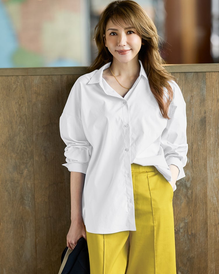 UVイージーケア・抜け感フォルムシャツ 詳細画像 ホワイト 1