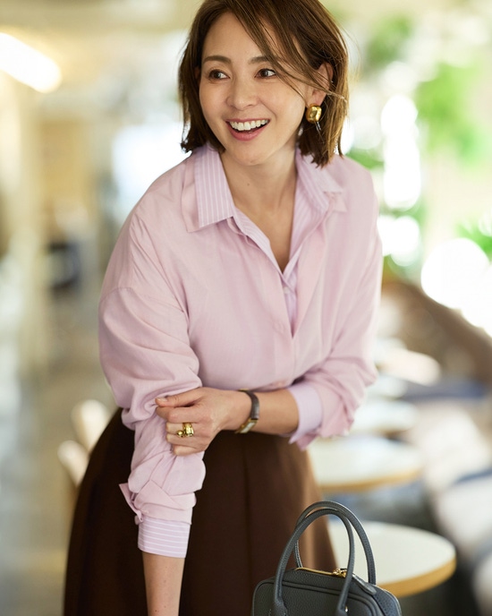 UVイージーケア・抜け感フォルムシャツ