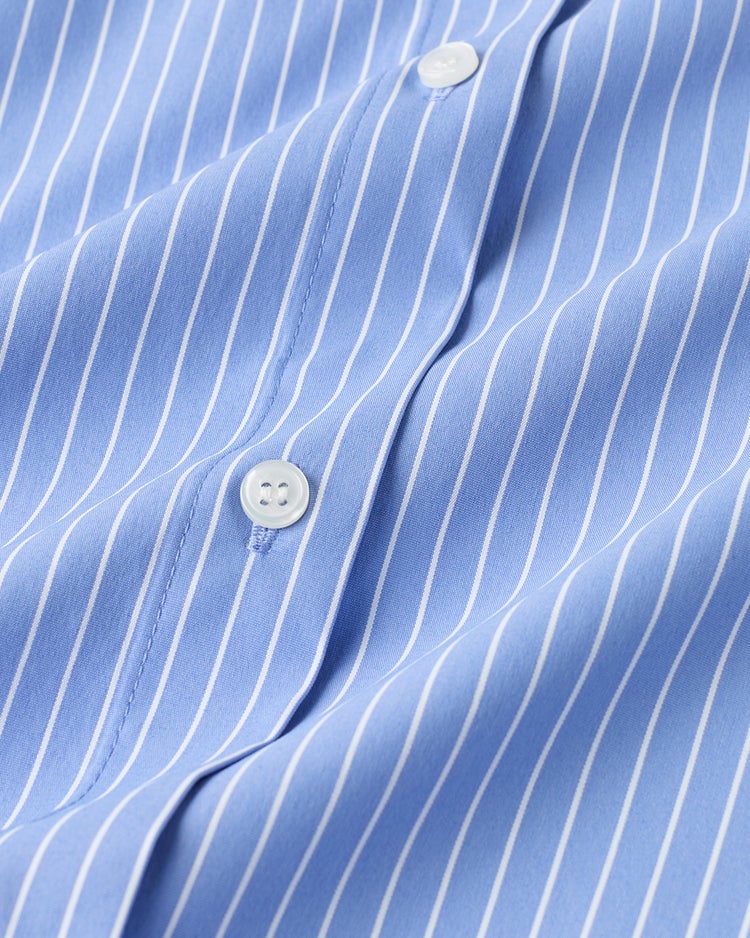 UVイージーケア・抜け感フォルムシャツ 詳細画像 サックス・パターン 5