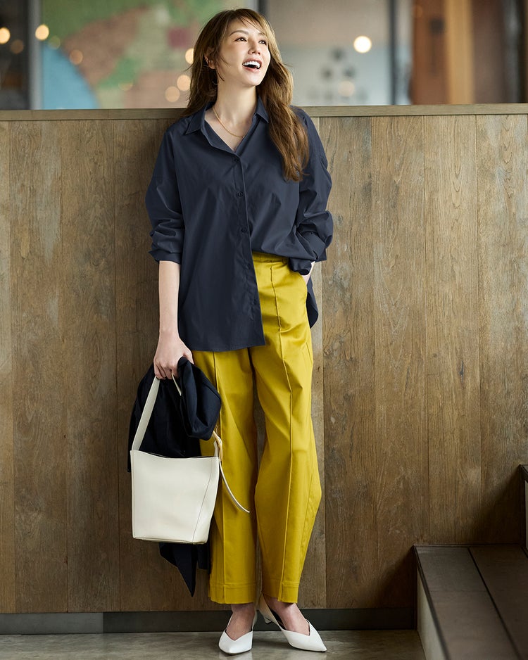 UVイージーケア・抜け感フォルムシャツ 詳細画像 ミッドナイトブルー 1