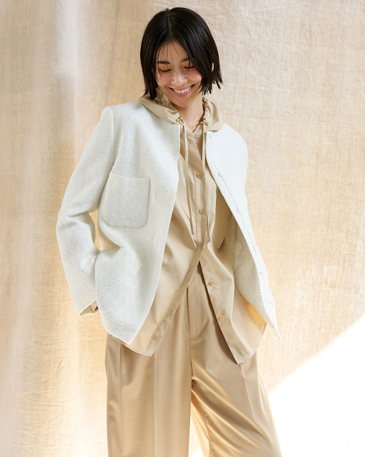 UVイージーケア・フードシャツ 詳細画像 ライトベージュ 1