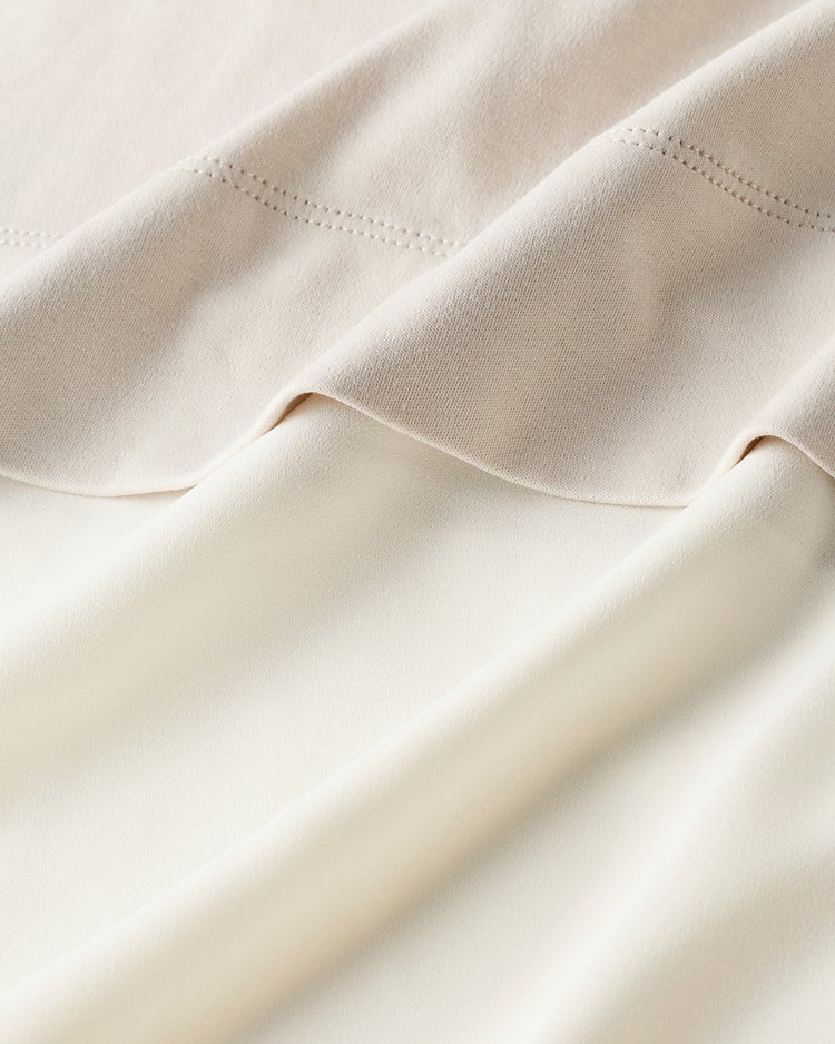 超長綿・異素材コンビプルオーバー 詳細画像 ライトグレー 4