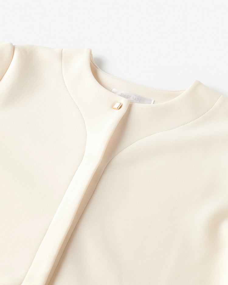 イージージョーゼット・ペプラムブラウス 詳細画像 オフホワイト 2