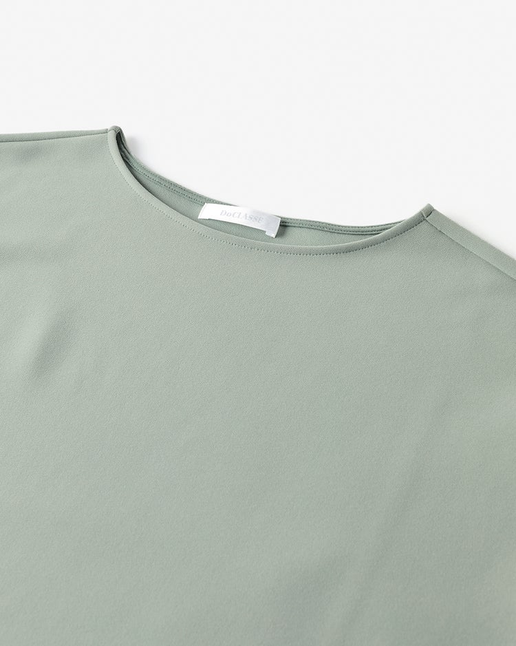 イージージョーゼット・コクーンプルオーバー 詳細画像 ブルーグリーン 3