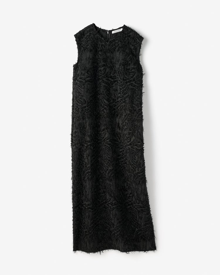 カットジャカード・サックワンピース 詳細画像 ブラック 3