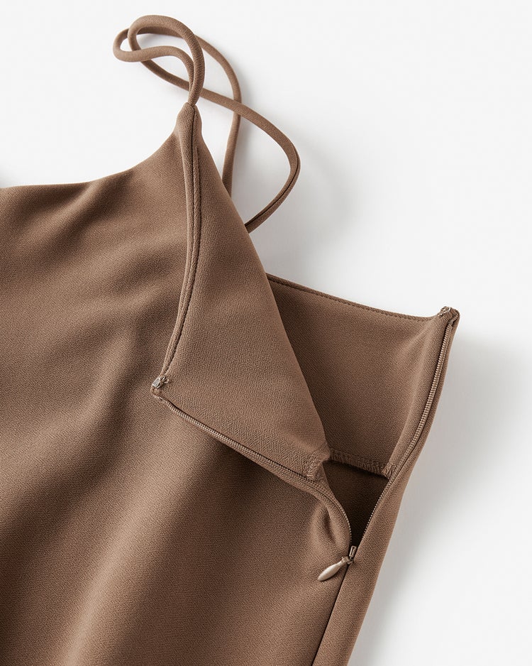 カットジョーゼット・キャミオールインワン 詳細画像 キャメル 4