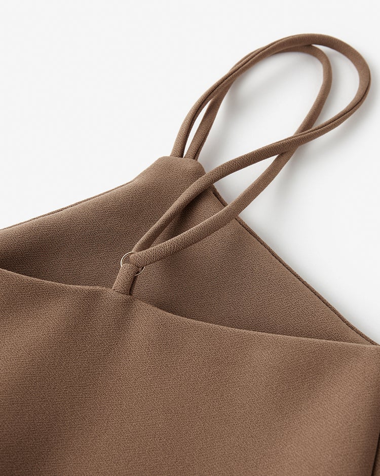 カットジョーゼット・キャミオールインワン 詳細画像 キャメル 5