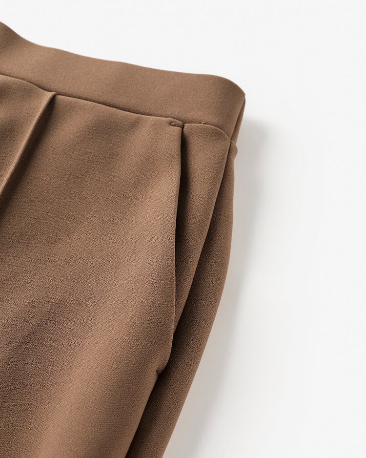 イージージョーゼット・テーパードパンツ 詳細画像 キャメル 4