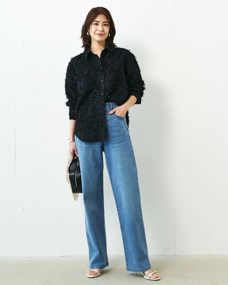 フォルムデニム・ストレート／68cm 詳細画像 ライトインディゴ 4